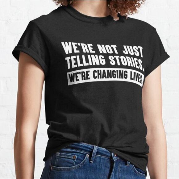 Dhar Mann Studios We're Not Just Telling Stories, We're Changing Lives T-Shirt S - Picture 1 of 6